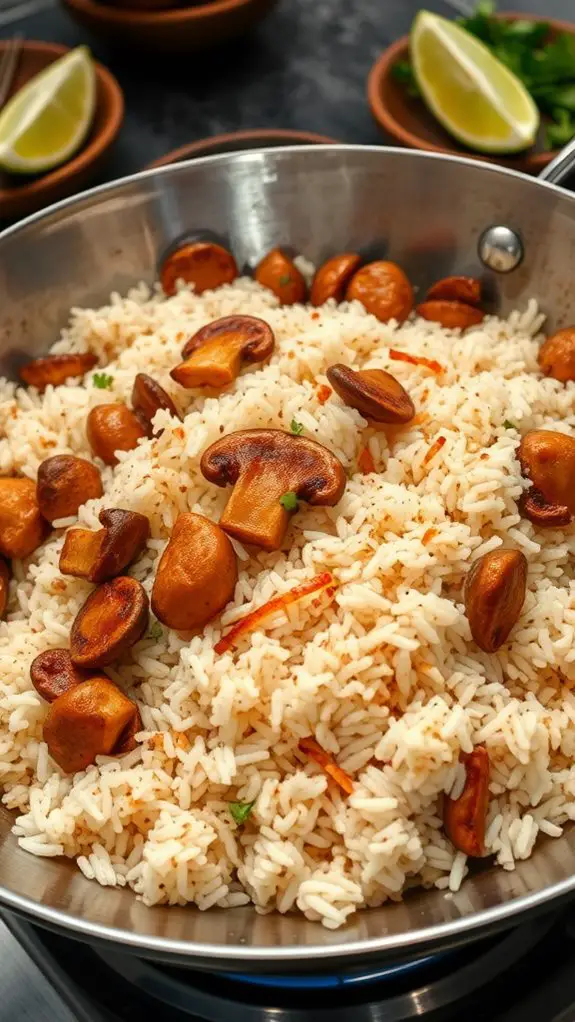 incorporate cooked jasmine rice