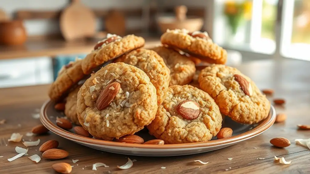 almond coconut oatmeal cookies