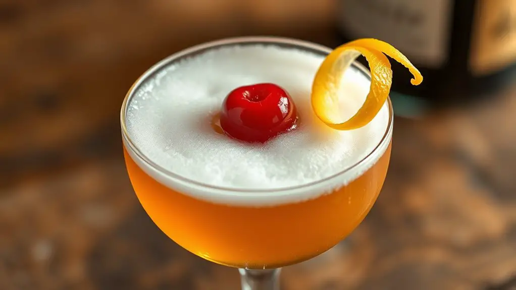 amaretto cocktail with egg