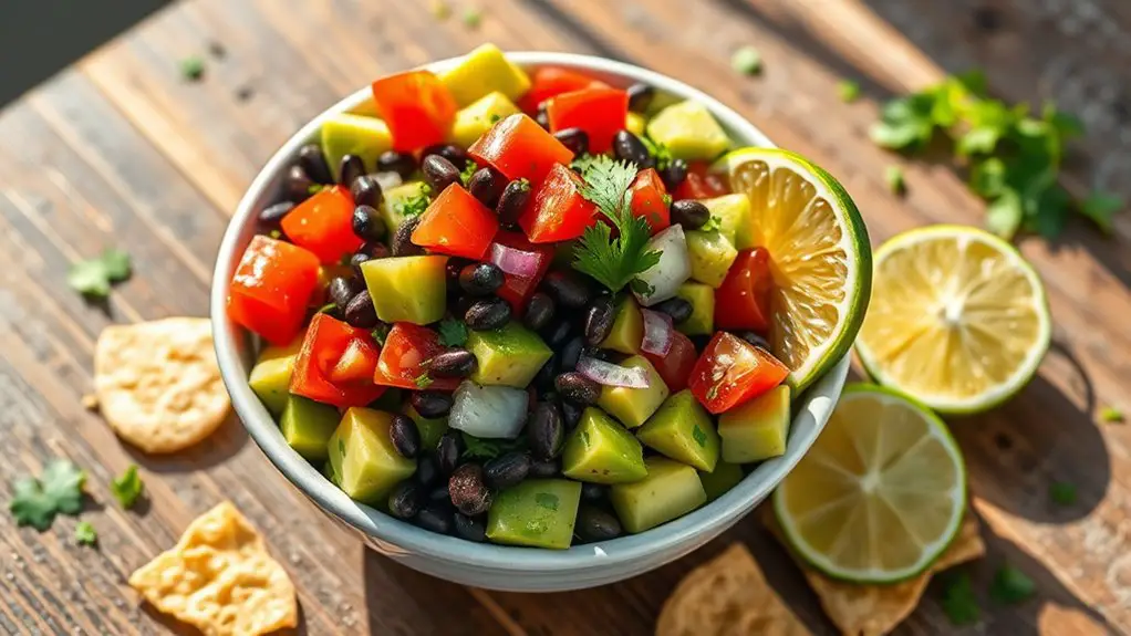 avocado and black bean salsa