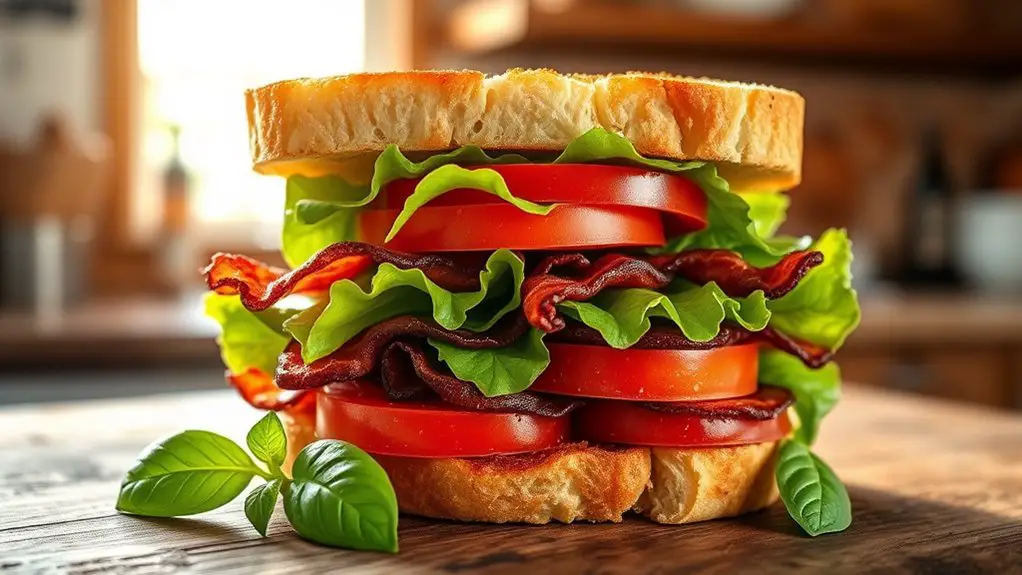 bacon lettuce tomato sandwich