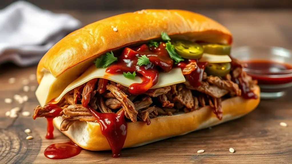 bbq pulled pork sandwich