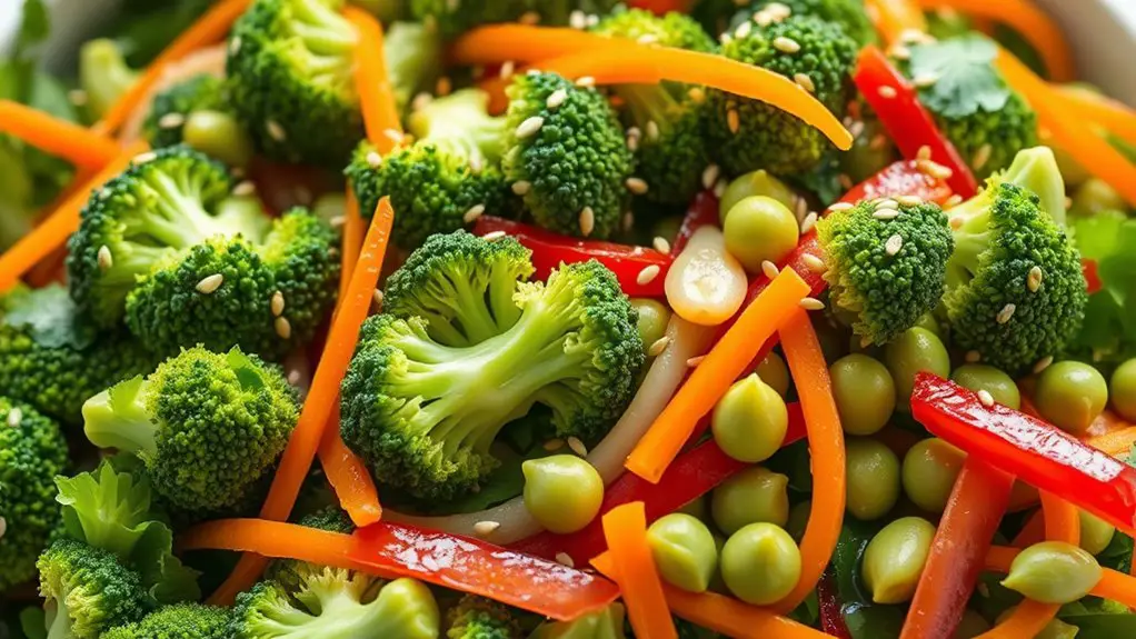 broccoli salad with asian flavors