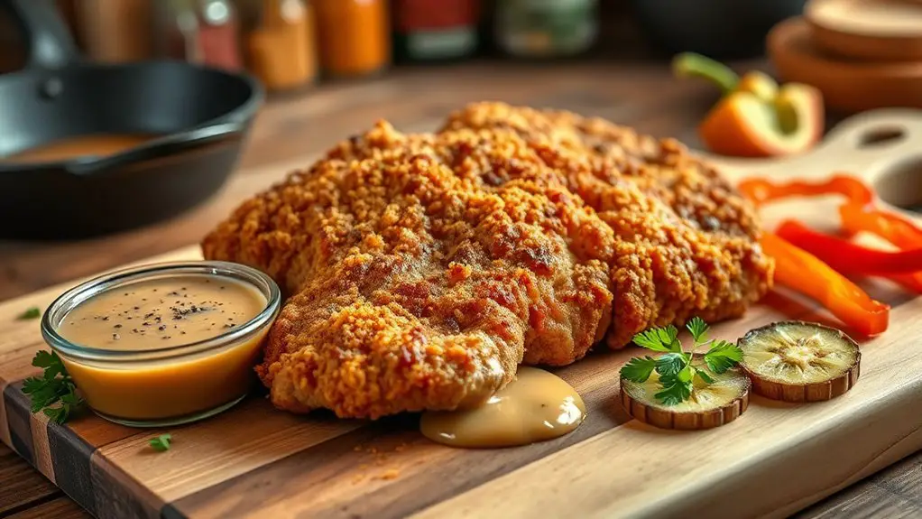 cajun spiced country fried steak