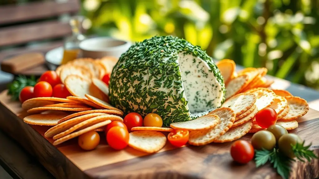 cheese ball with herbs