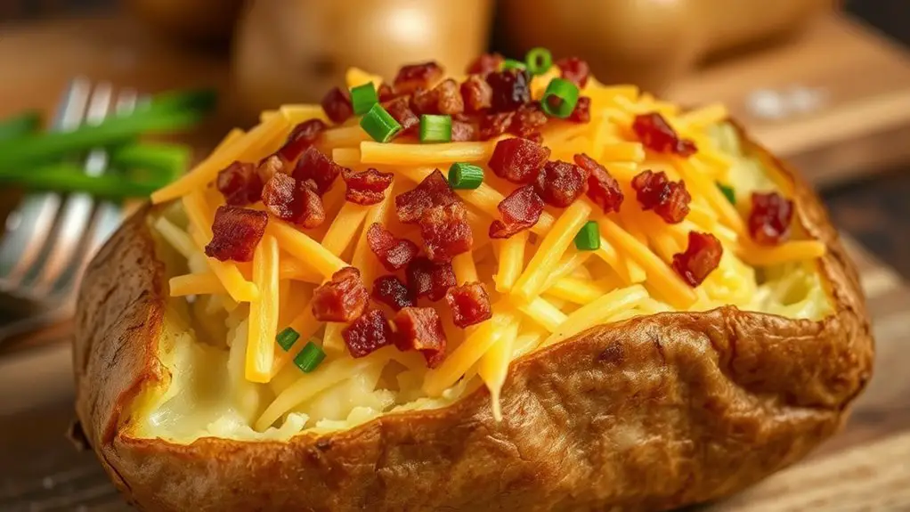 cheesy bacon stuffed potatoes