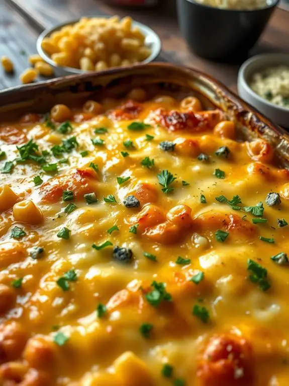 cheesy baked pasta dish