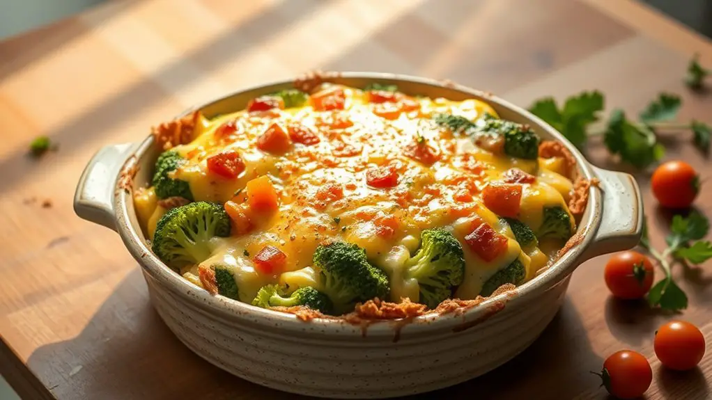 cheesy broccoli casserole dish