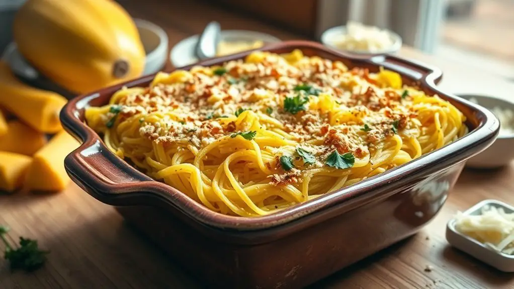 cheesy spaghetti squash casserole