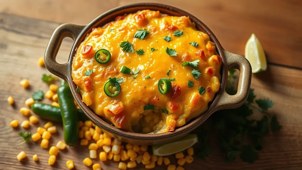 cheesy spicy corn casserole