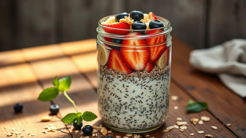 chia seed overnight oats