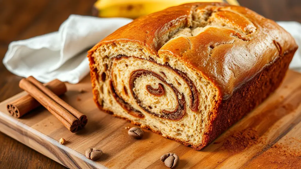 cinnamon infused banana loaf