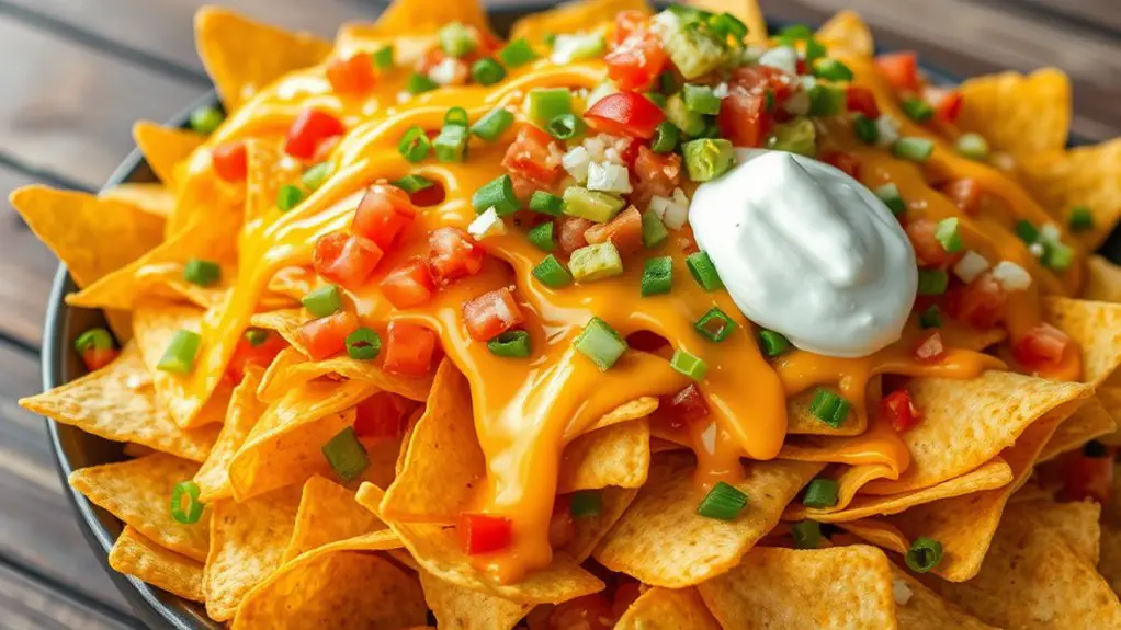 classic cheesy nacho dish