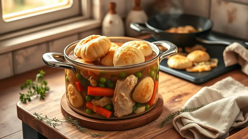 comforting chicken and dumplings