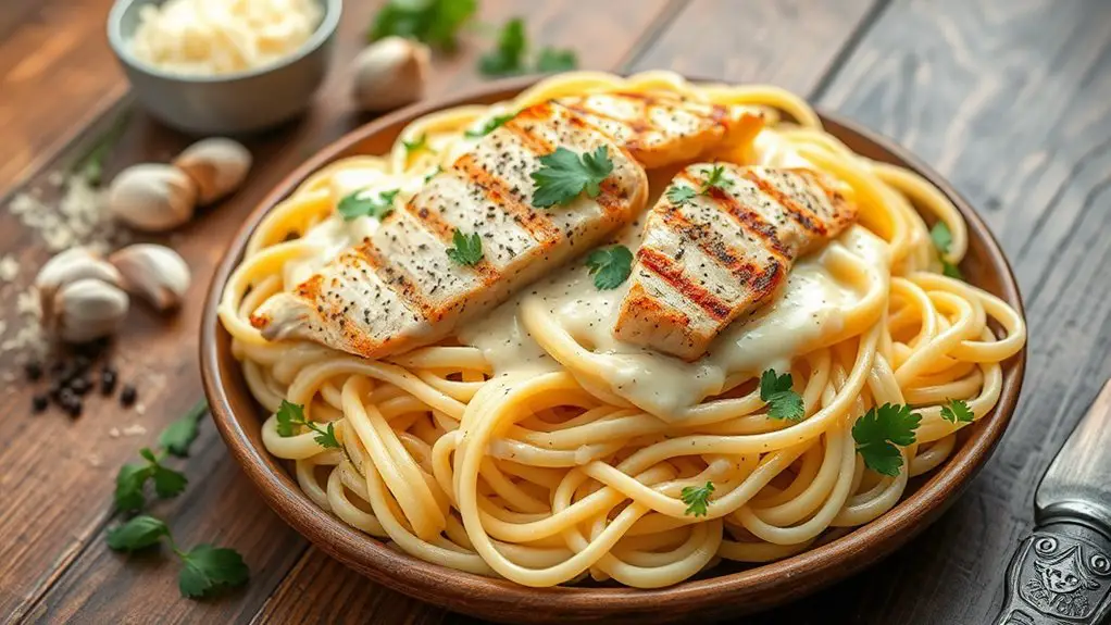 creamy chicken pasta dish