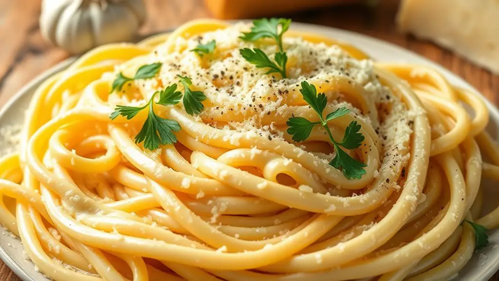 creamy garlic parmesan sauce