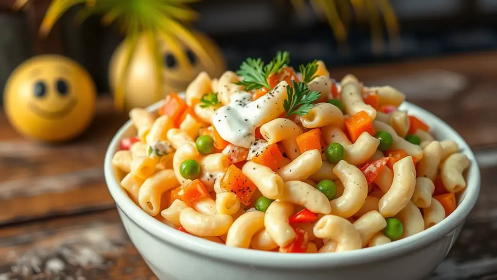 creamy hawaiian macaroni salad