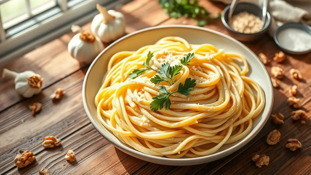 creamy vegan pasta dish