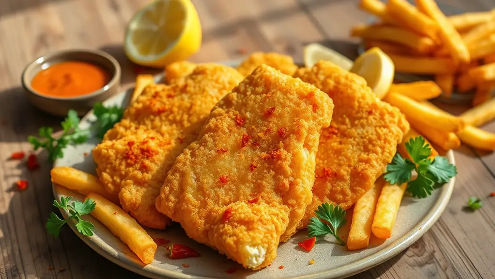 crispy spicy beer battered fish