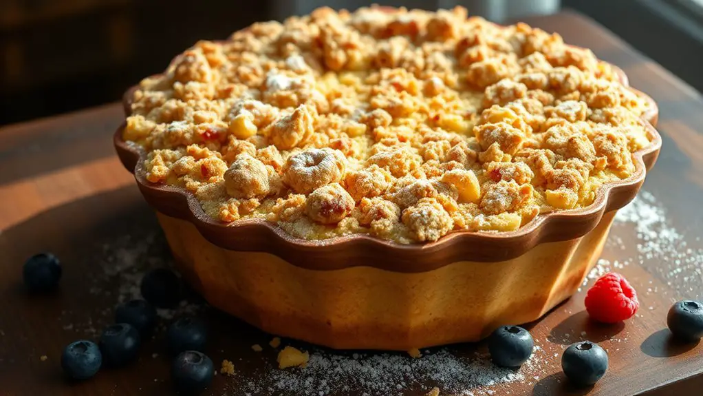 crumble topped german cake