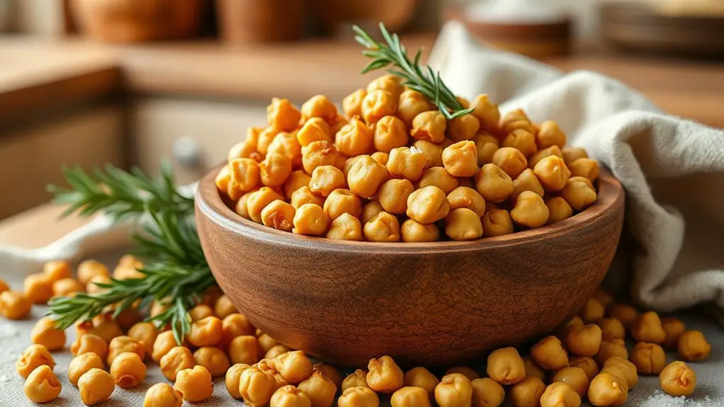 crunchy roasted chickpea snack