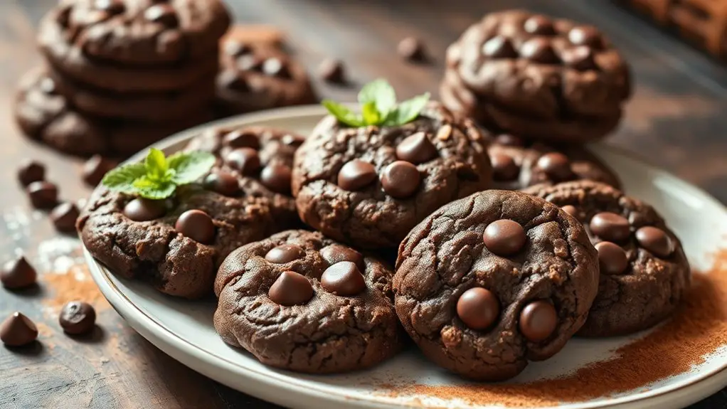 decadent chocolate oatmeal cookies