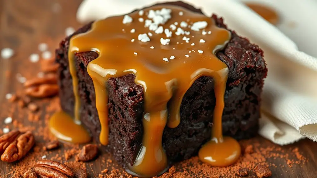 decadent salted caramel brownies