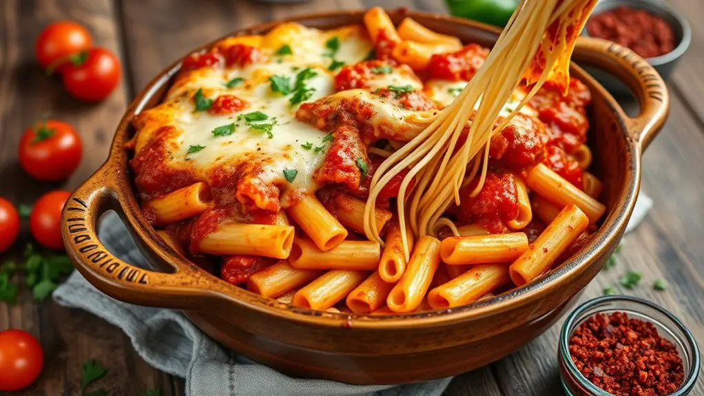 delicious cheesy pasta dish