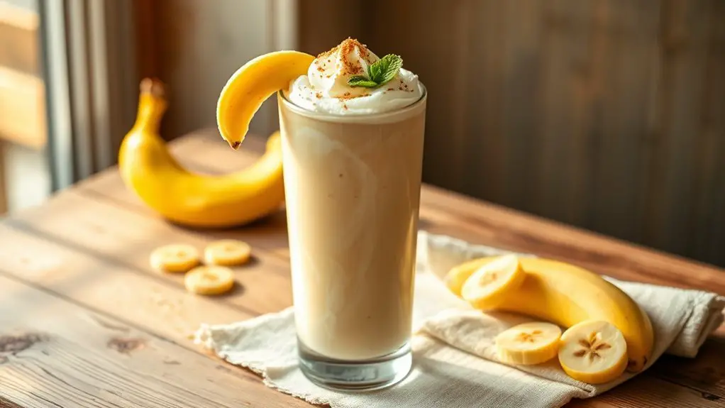 delicious creamy banana beverage