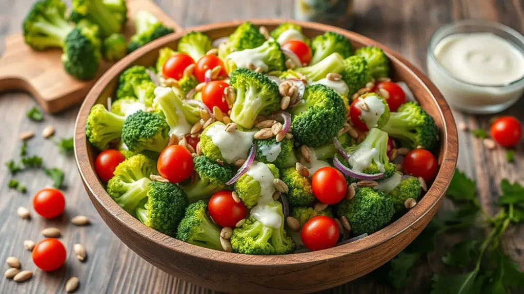 delicious creamy broccoli salad