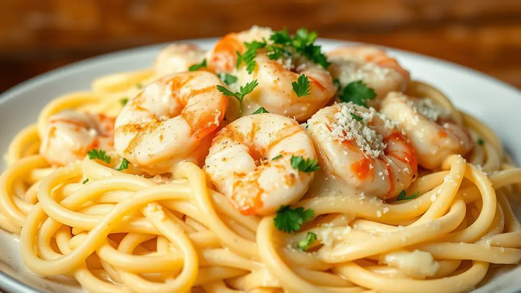 delicious creamy shrimp dish