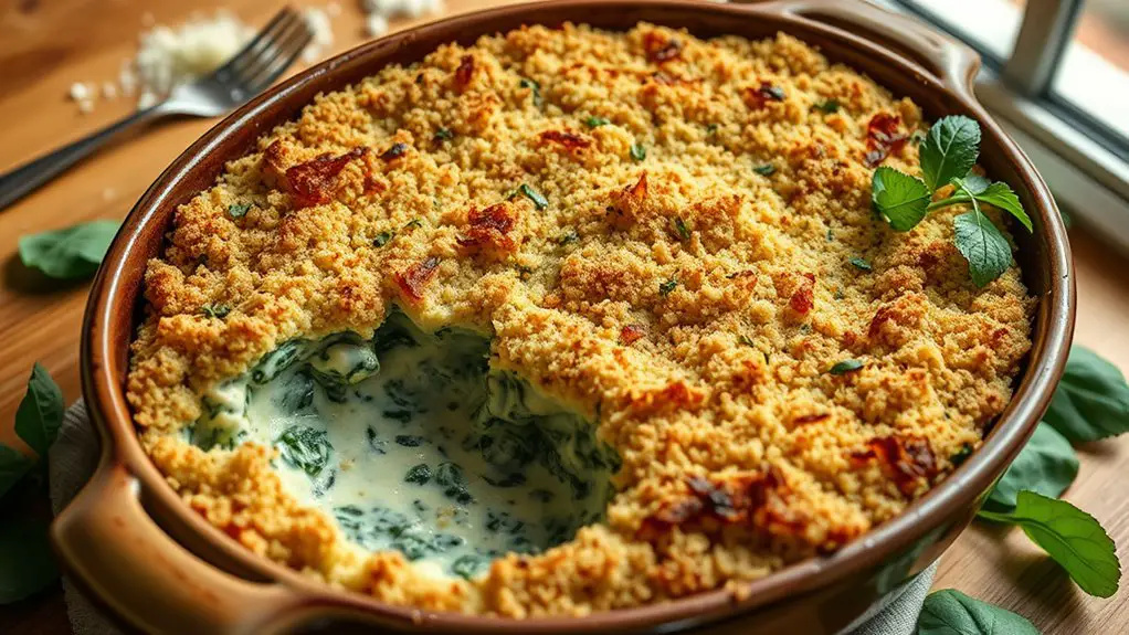 delicious creamy spinach dish