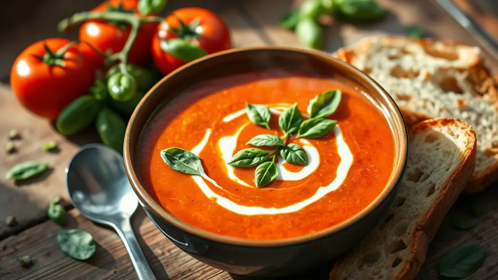 delicious creamy tomato soup