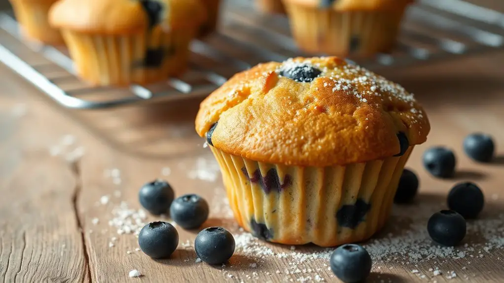 delicious homemade blueberry muffins