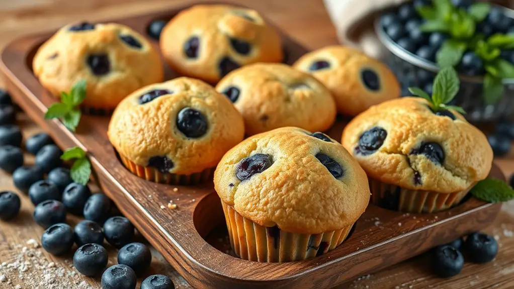 delicious homemade blueberry muffins