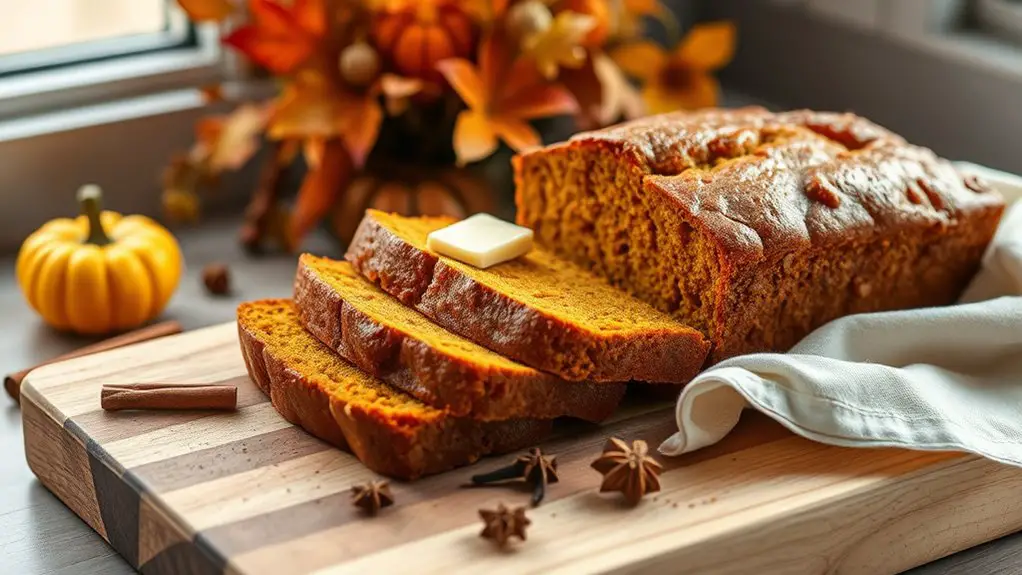 delicious homemade pumpkin bread