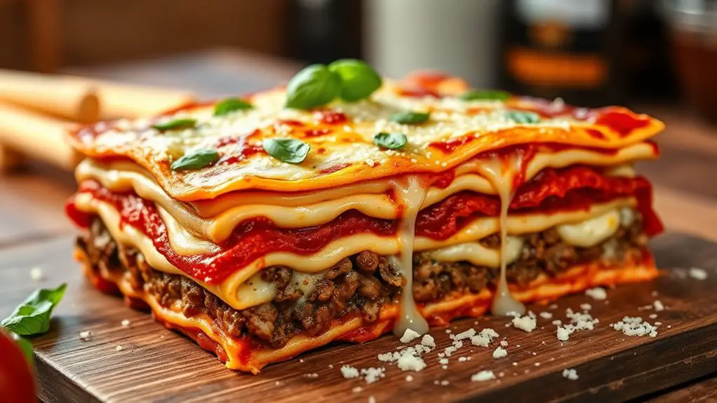 delicious layered beef pasta