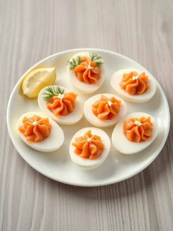 eggs with smoked salmon