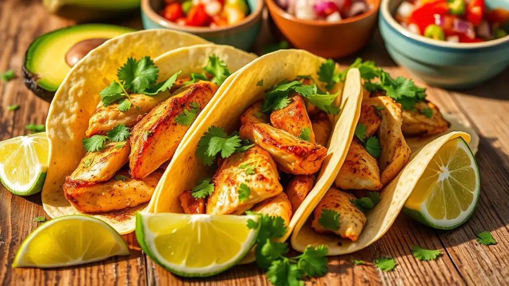 flavorful cilantro lime tacos