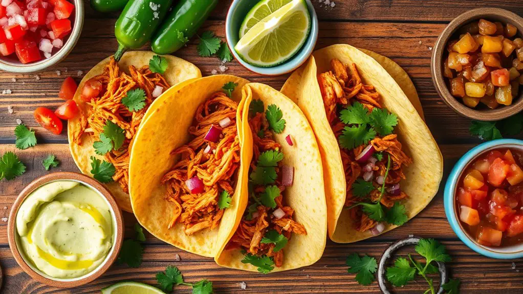 flavorful spicy chicken tacos