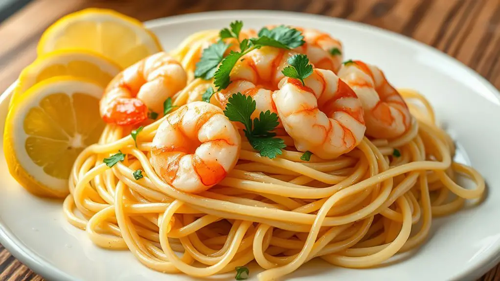 garlic lemon shrimp pasta