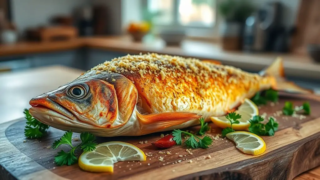 garlic parmesan baked fish