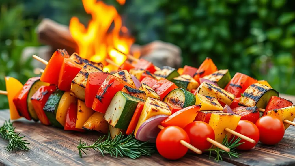 grilled vegetable skewers recipe