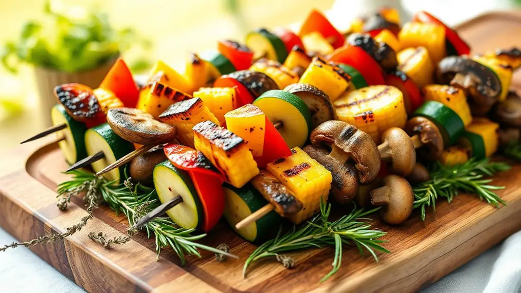 grilled vegetable skewers recipe