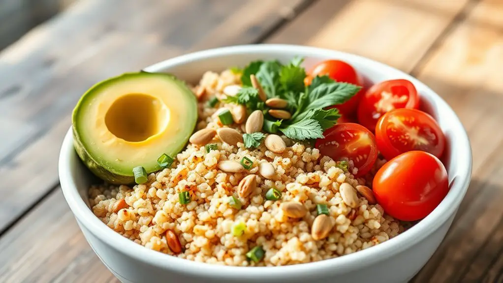 healthy quinoa breakfast bowl