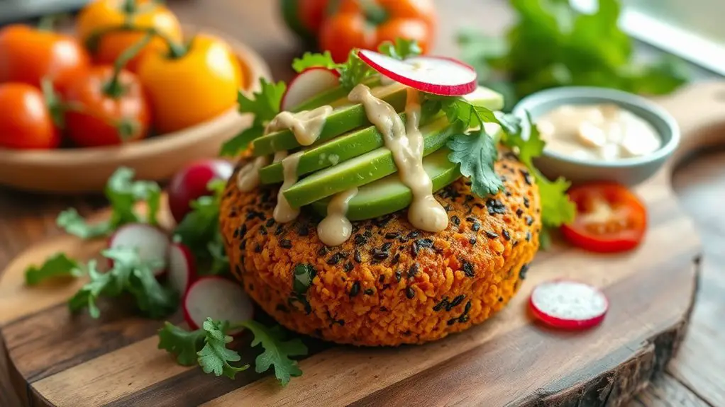 healthy vegetarian burger recipe