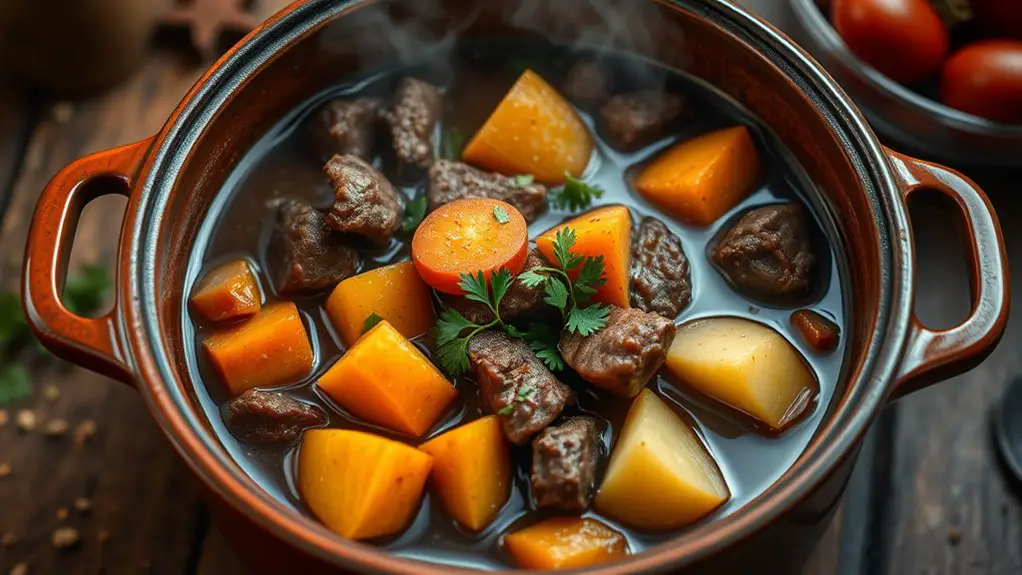 hearty comforting beef stew