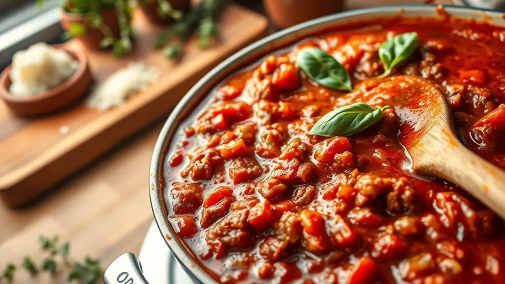 hearty meat sauce recipe