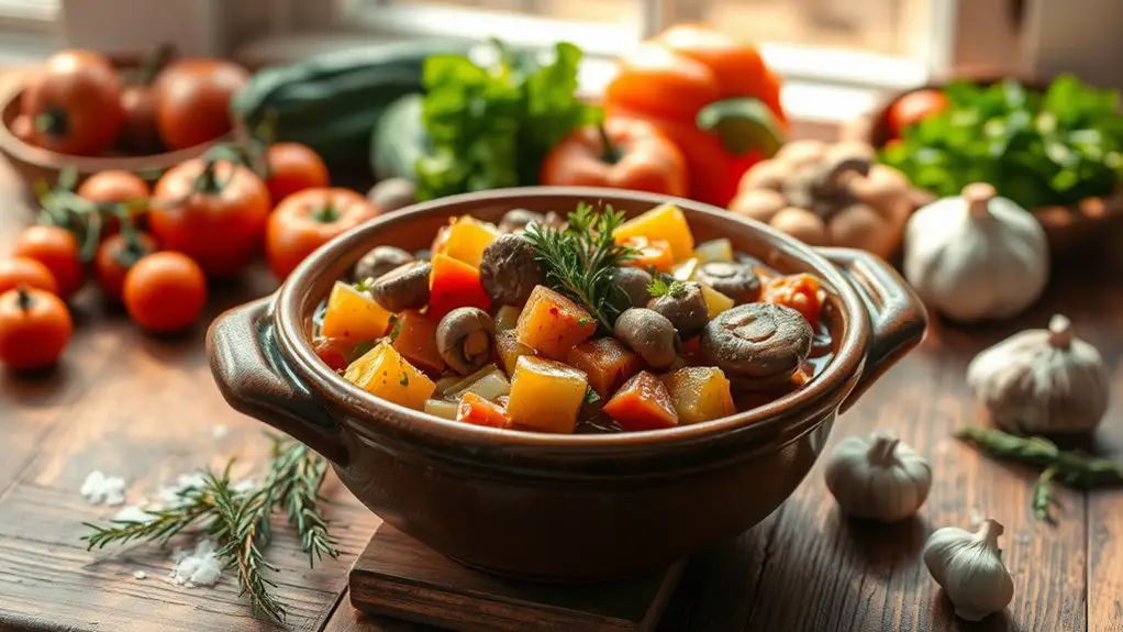 hearty vegetarian mushroom stew