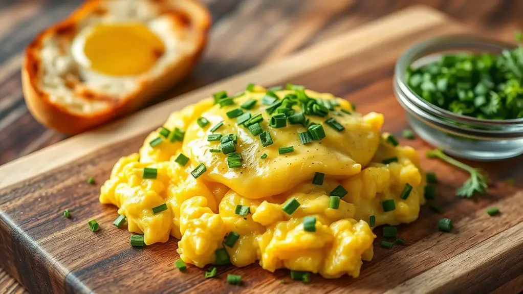 herb infused scrambled eggs recipe